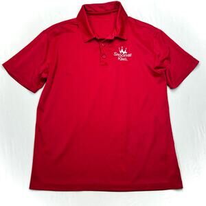 Smoothie King Employee Uniform Shirt Red Polo Port Authority Unisex Small S Work